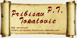 Pribisav Topalović vizit kartica